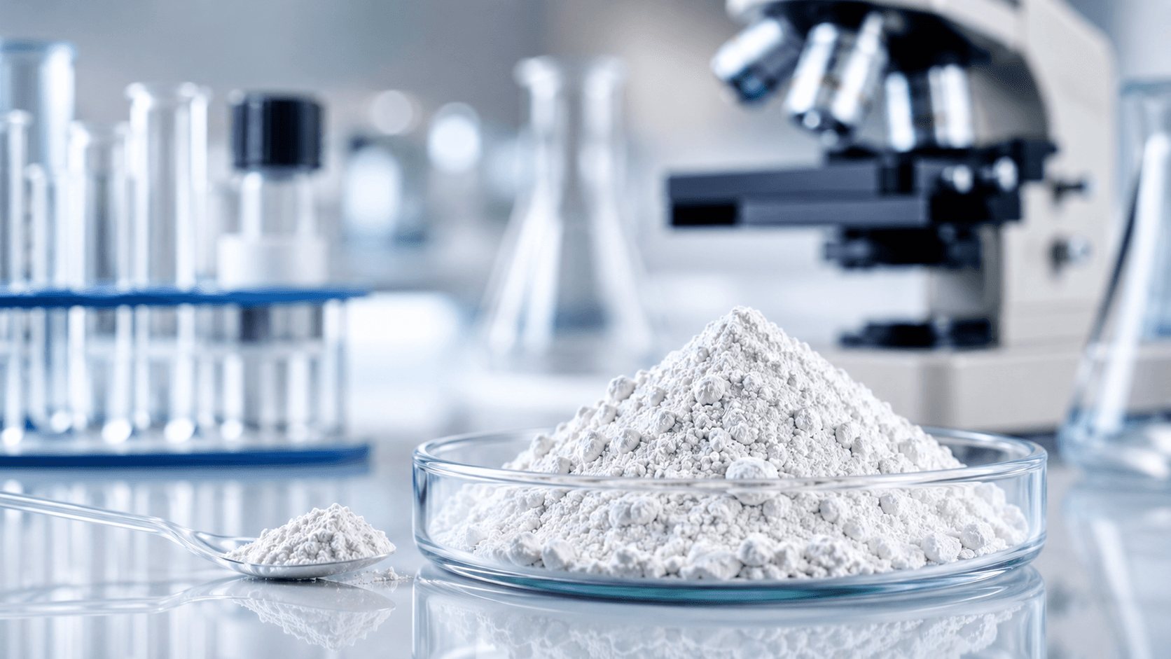 Laboratory testing scene for powder formulation support