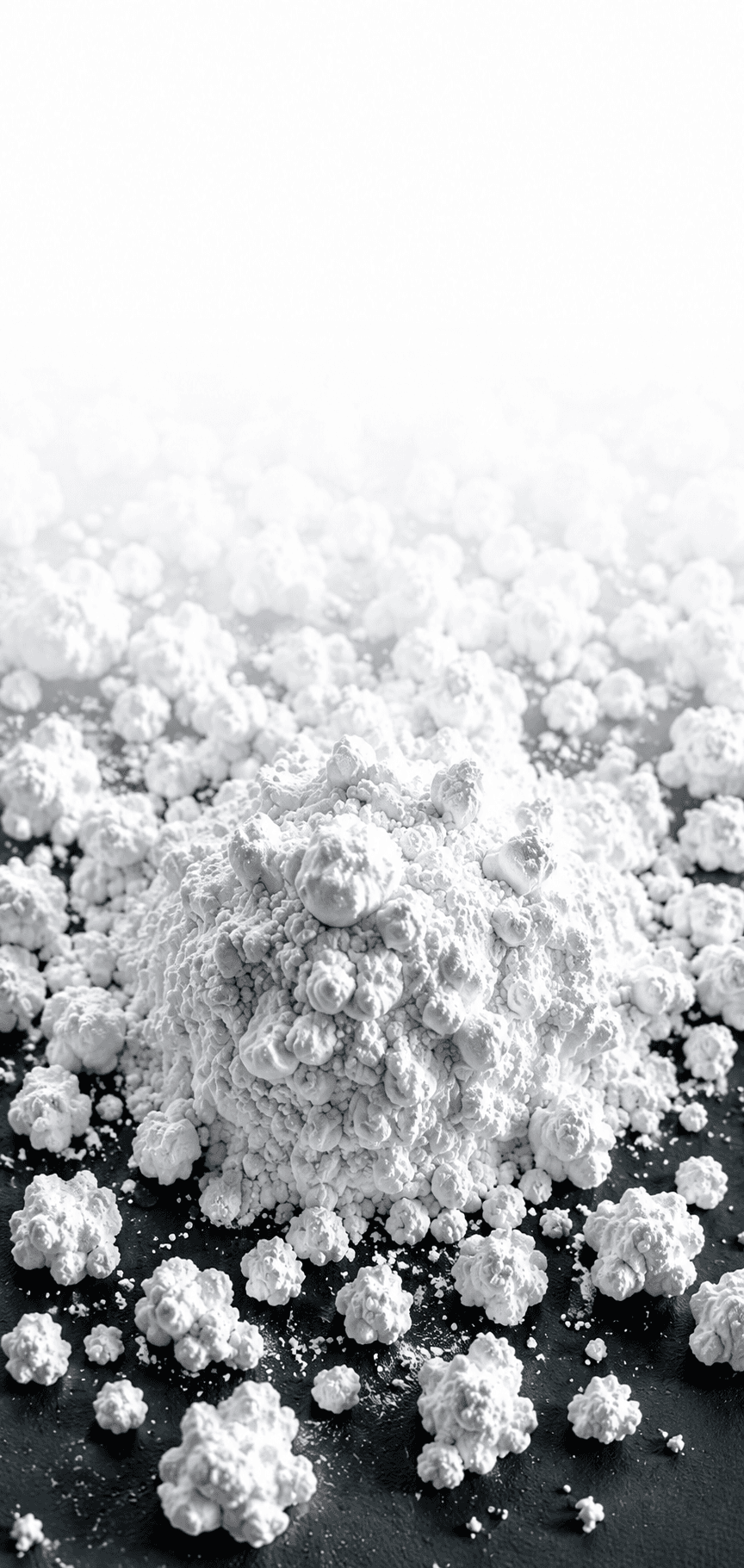 Micronized pentaerythritol powder microstructure